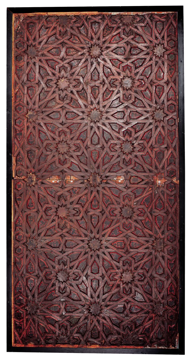 Ein Mudejar-geometrisches Deckenbild, Südspanien, wahrscheinlich Sevilla von Spanish School