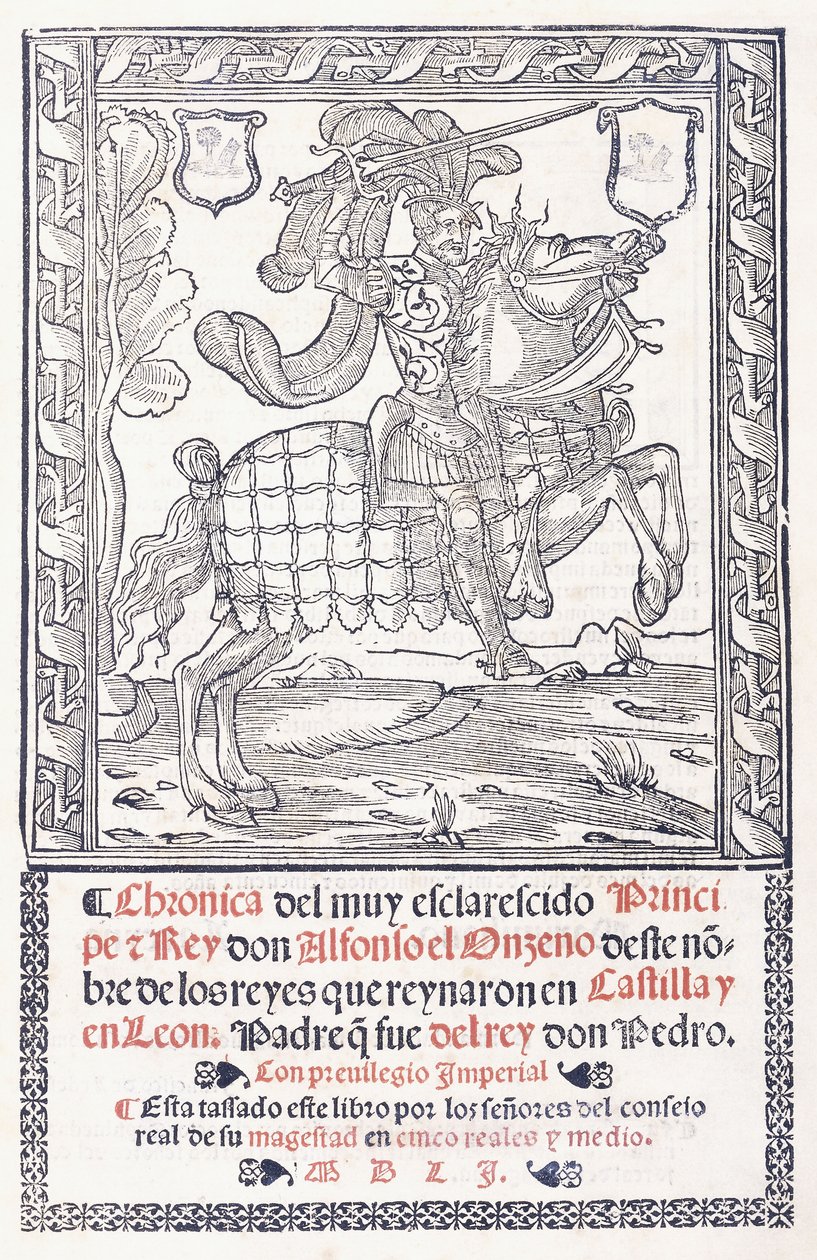 Alfonso XI., König von Kastilien und León, zu Pferd, 1551 von Spanish School