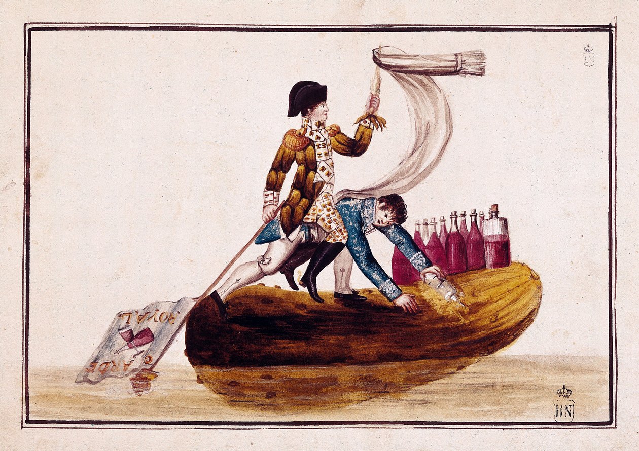 Vertreibung von Joseph Bonaparte (1768-1844) nach der Niederlage von Vitoria in Spanien von Spanish School