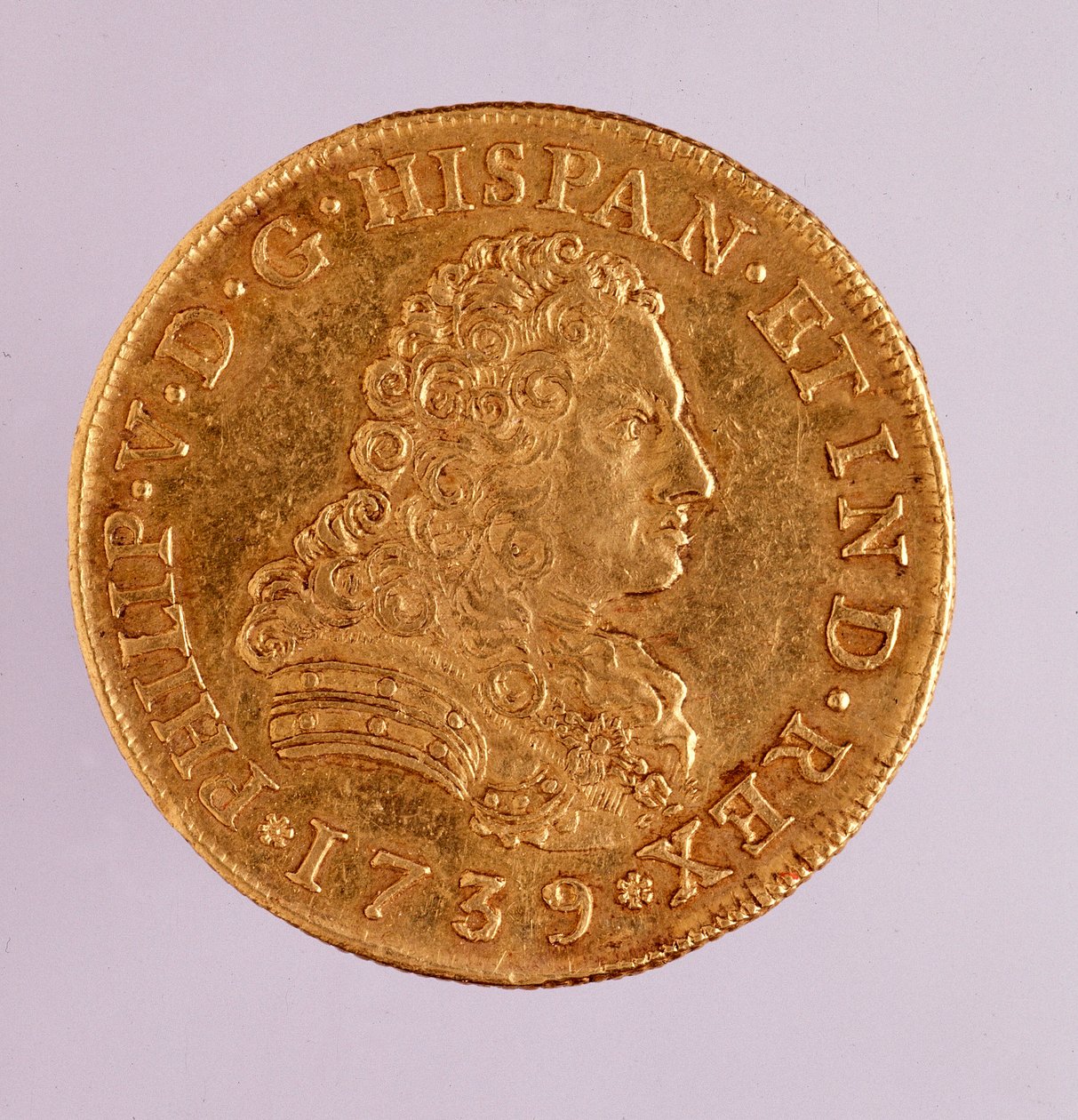 Goldmünze (8 Ecu) aus Spanien: Regierungszeit von Philipp V (1700-1746) von Spanish School