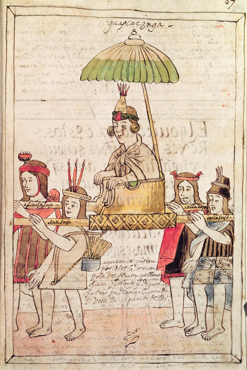 Illustration von Huascar Inca aus 