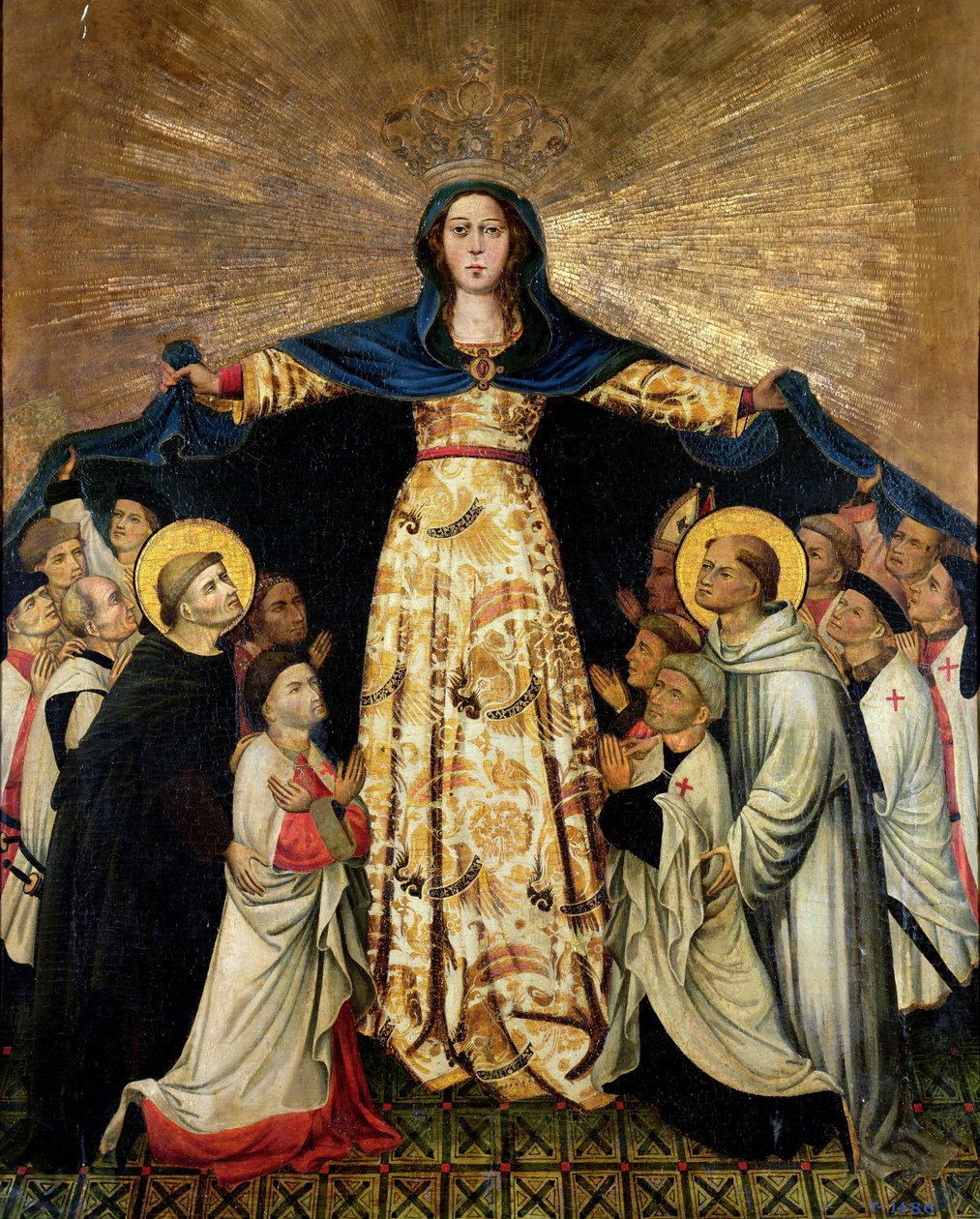 Unsere Liebe Frau der Gnade und die Meister des Ordens von Montesa von Spanish School