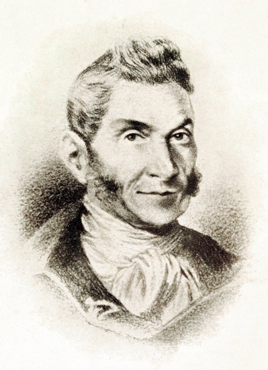 Porträt von Bartolome Jose Gallardo Blanco (1776-1852), spanischer Intellektueller, 19. Jahrhundert (Lithografie) von Spanish School