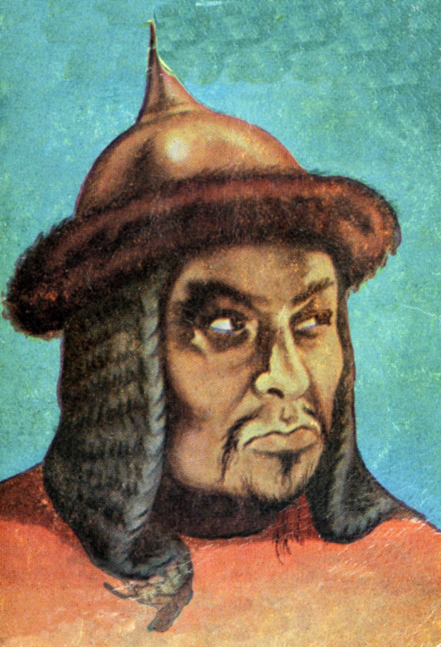 Porträt von Dschingis Khan (Temudjin) von Spanish School