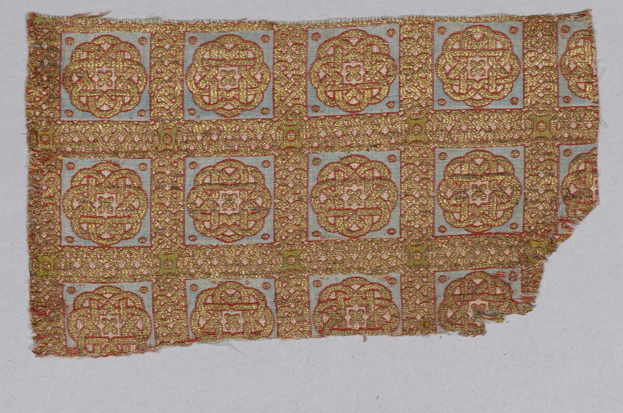 Textilfragment von der Dalmatik des San Valerius von Spanish School