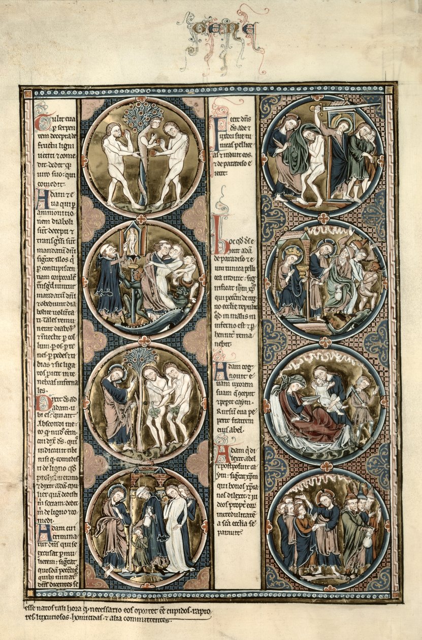 Die Toledo-Bibel Moralisee f.7v von Spanish School