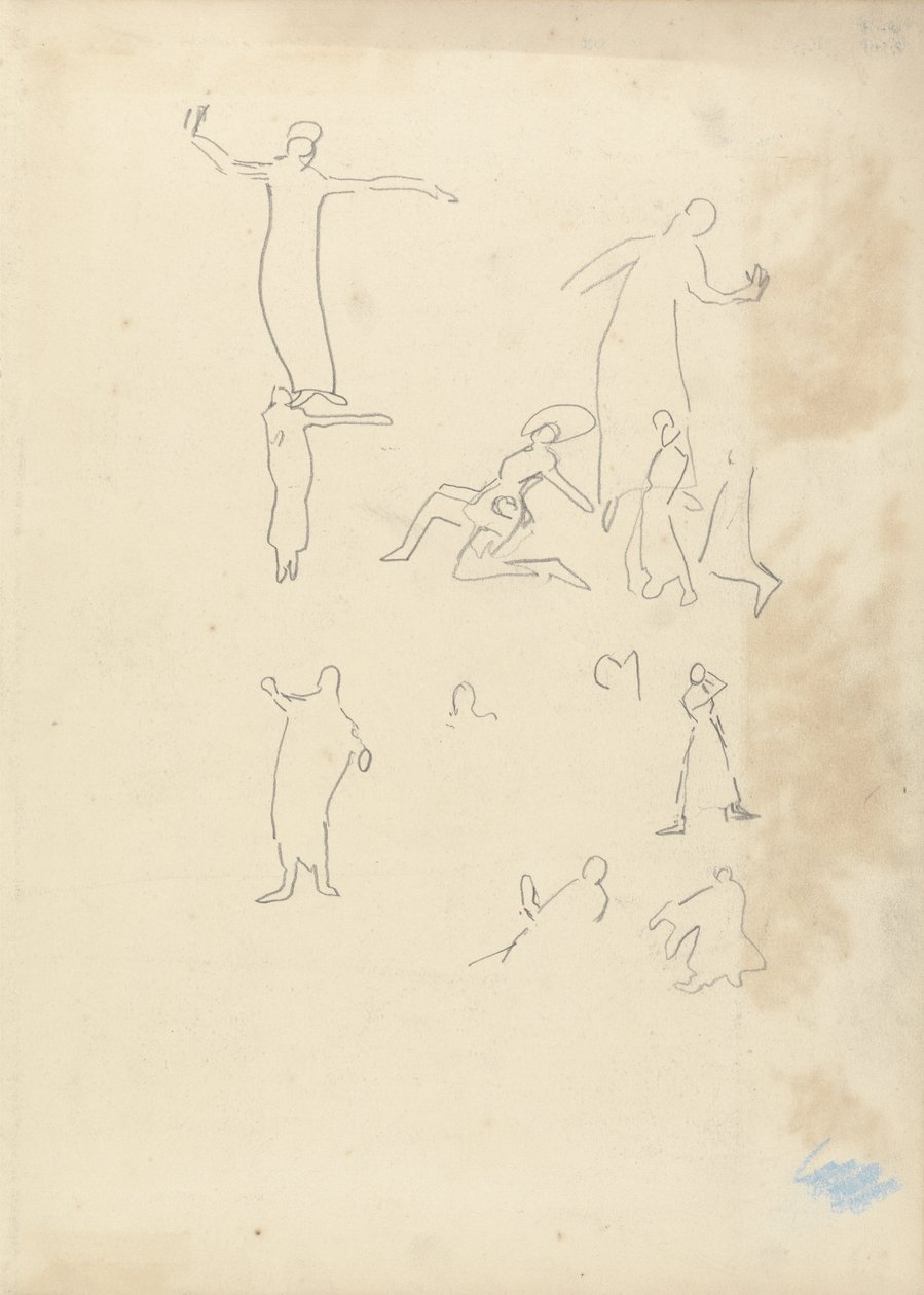 Studie von Tänzern, für die Cave of the Golden Calf von Spencer Frederick Gore