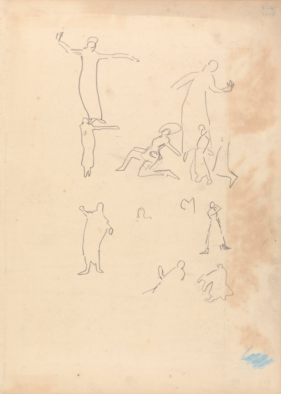 Höhle des Goldenen Kalbs: Studie der Tänzer von Spencer Frederick Gore