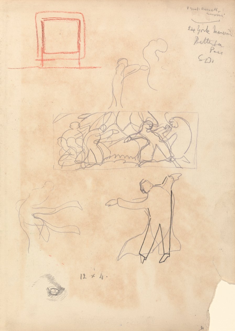 Höhle des Goldenen Kalbs: Studie von Tänzern von Spencer Frederick Gore