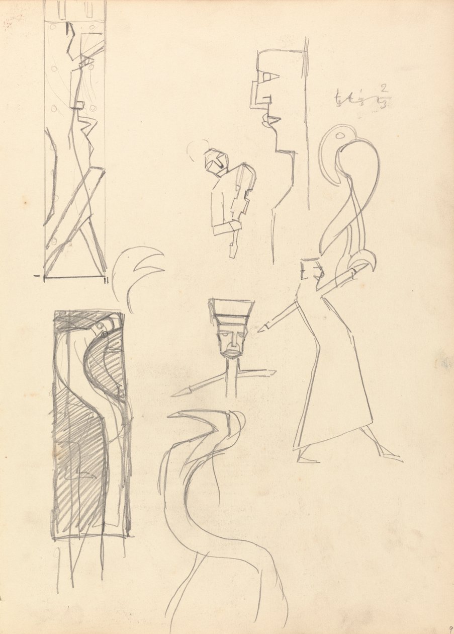 Höhle des Goldenen Kalbs: Studie geometrischer Figuren von Spencer Frederick Gore