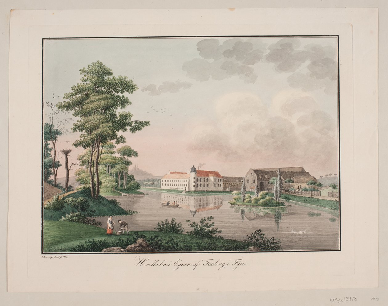 Hvedholm in der Nähe von Faaborg auf Fünen von Søren L. Lange