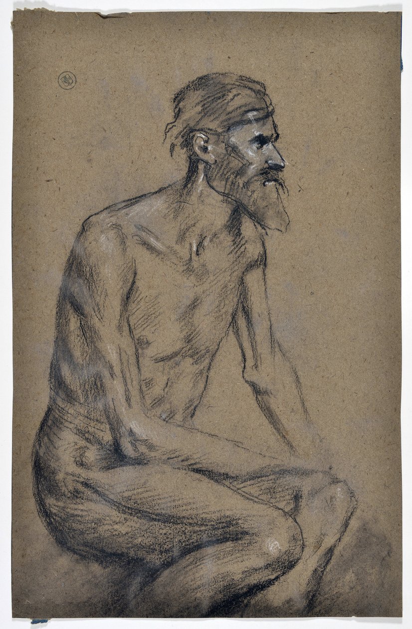 Studie eines sitzenden Mannes von Stanislas Torrents y de Amat