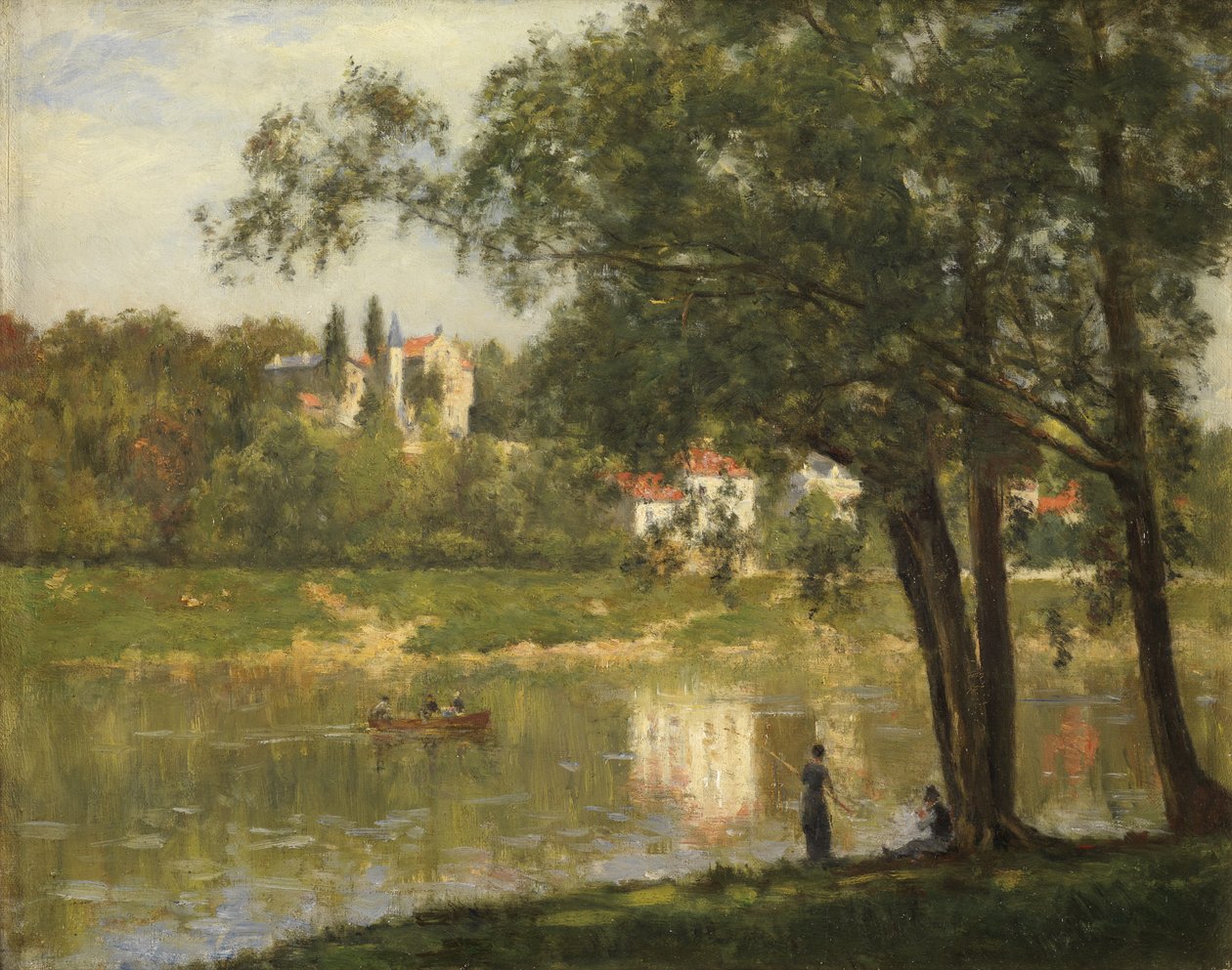 Île de la Grande Jatte, ca. 1877-82 von Stanislas Victor Edouard Lepine