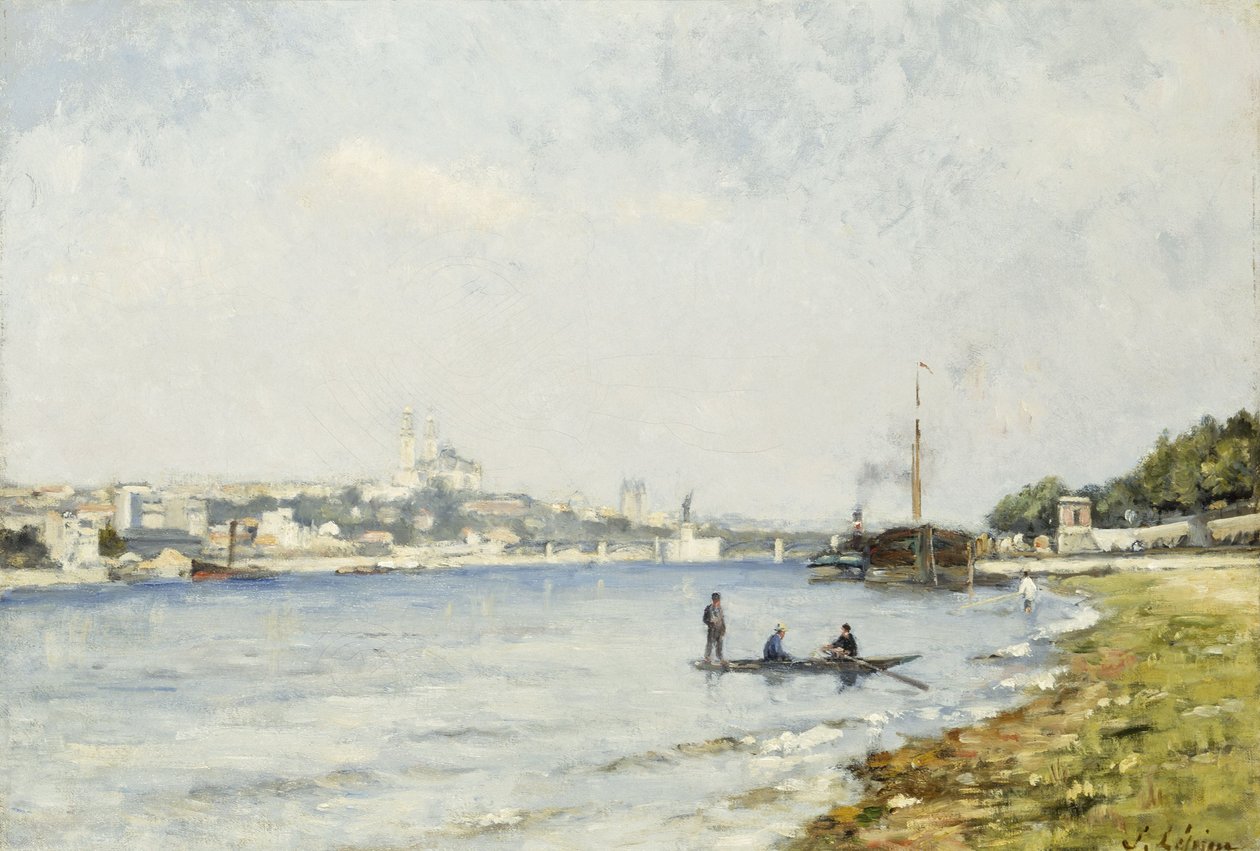 Die Seine bei Passy, um 1880 von Stanislas Victor Edouard Lepine