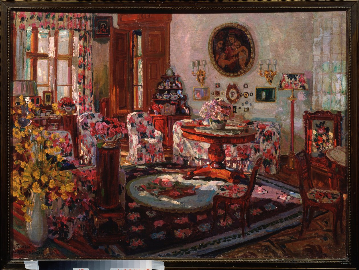 Innenansicht des Herrenhauses Brasovo von Stanislav Joulianovitch Joukovski