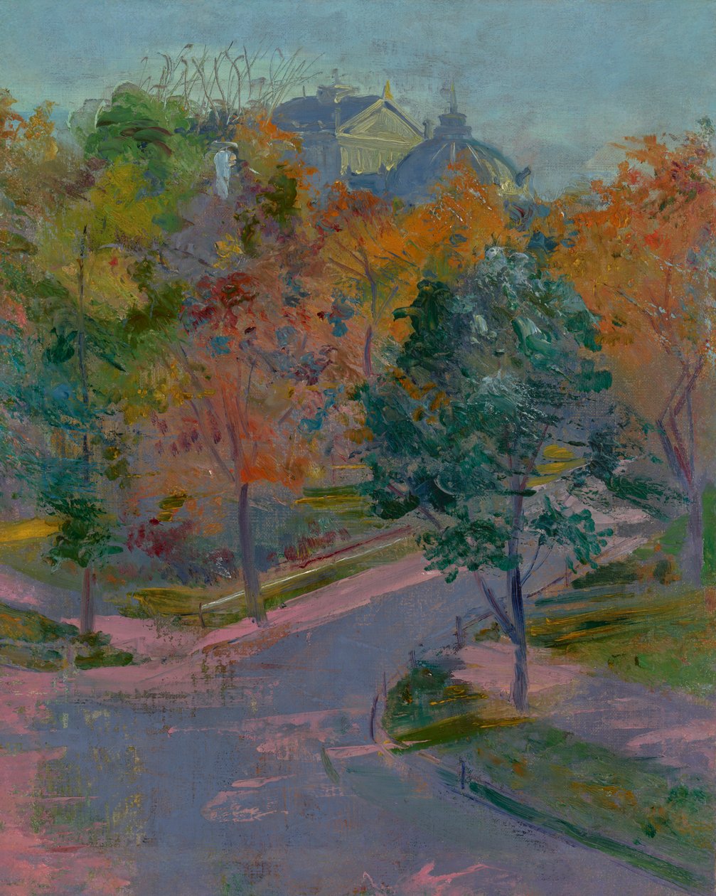 Ansicht des Stadttheaters Krakau von der Zacisze-Straße von Stanislaw Wyspianski