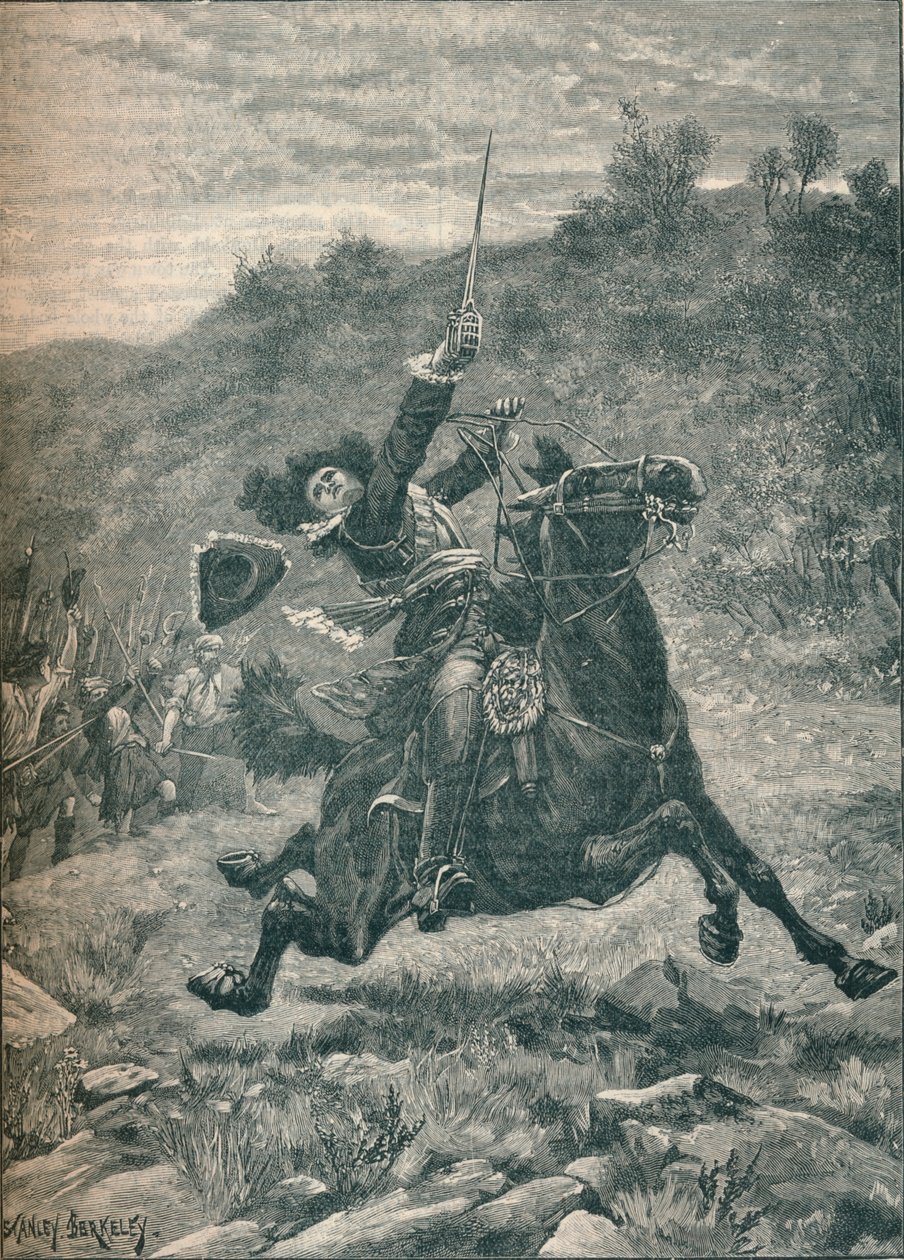 Letzter Angriff von Viscount Dundee in der Schlacht von Killiecrankie, Schottland von Stanley Berkeley