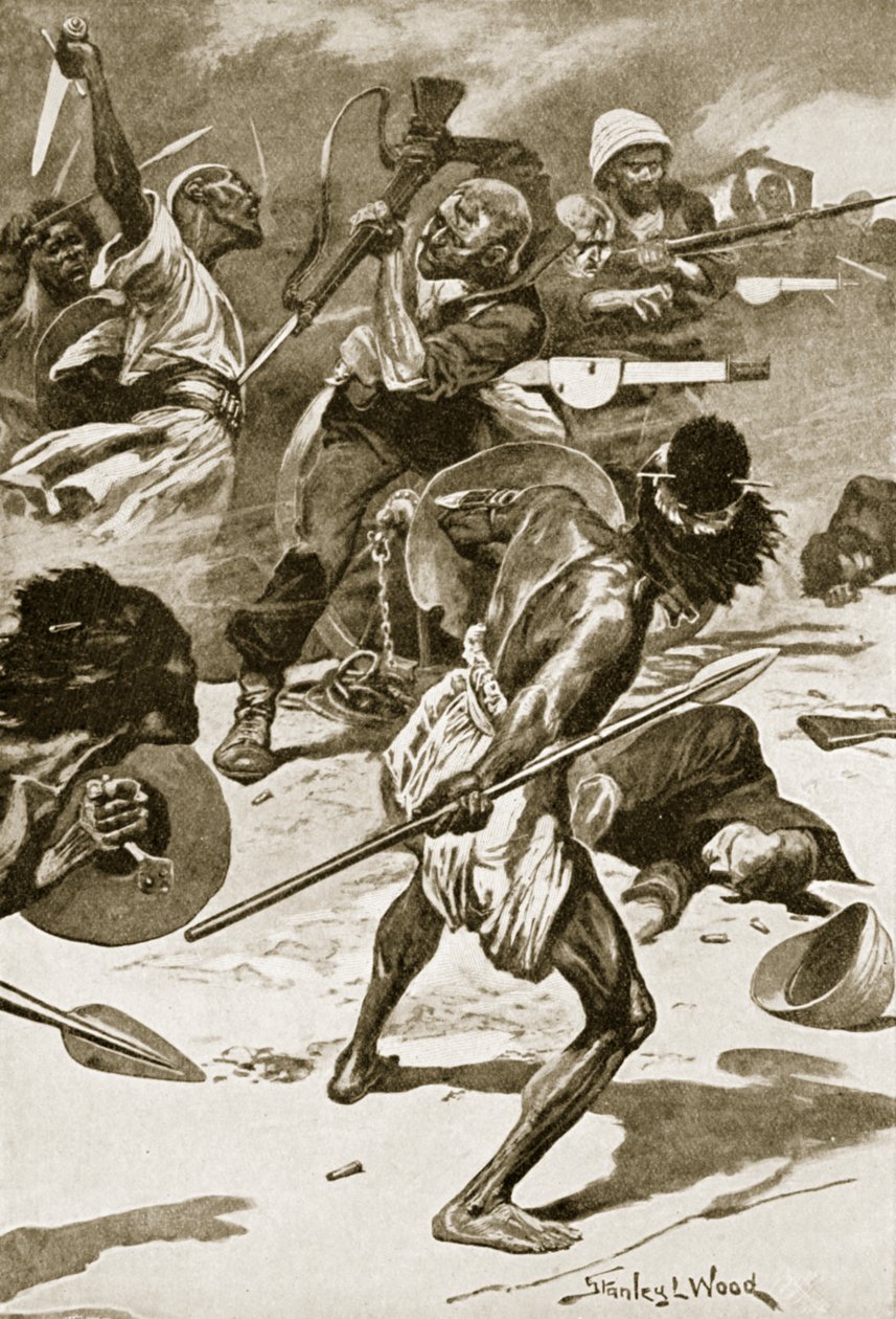 Die Schlacht von Abu-Klea, 17. Januar von Stanley L. (after) Wood