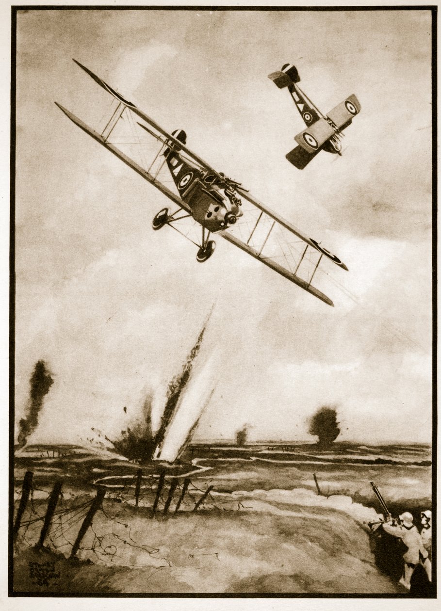 Grabenbeschuss, Illustration aus 