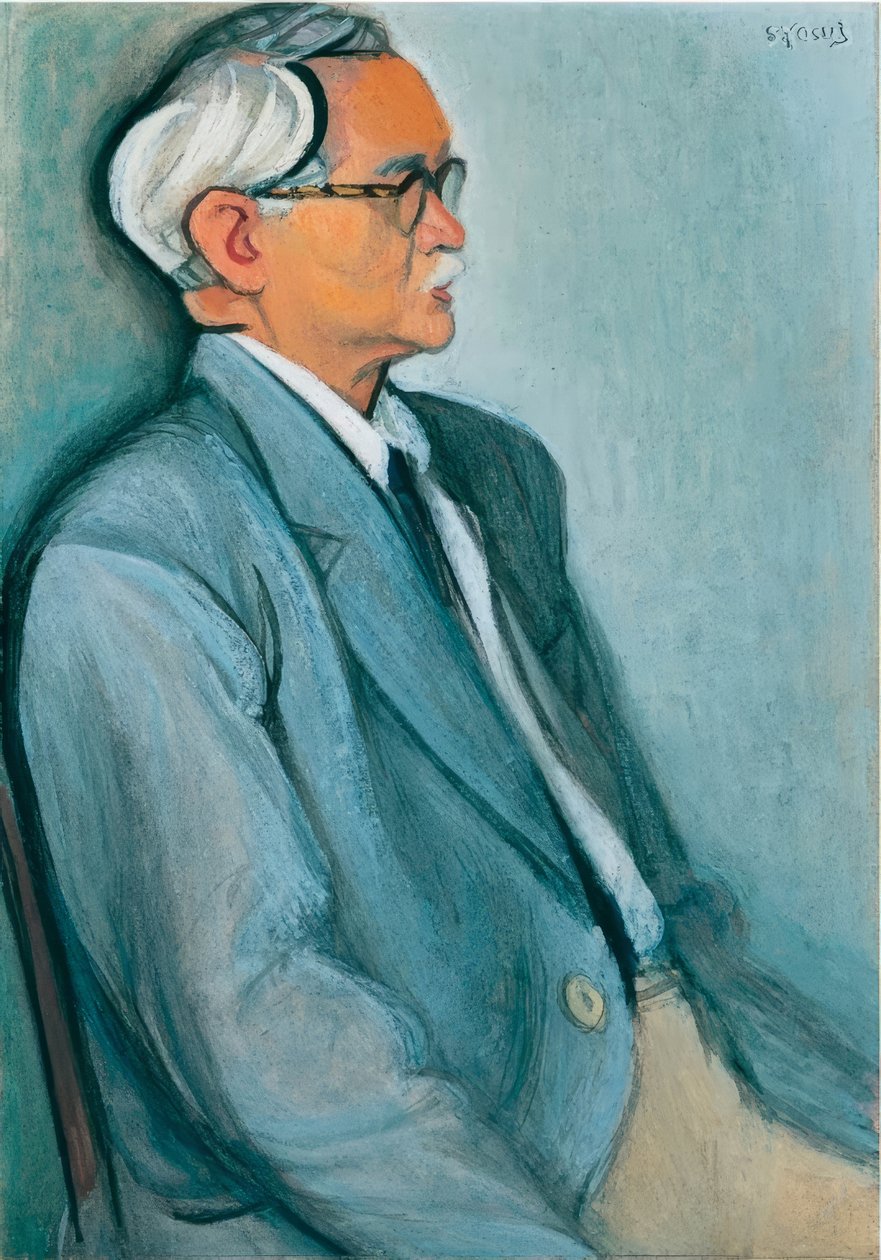 Porträt von Abe Yoshishige von Sōtarō Yasui