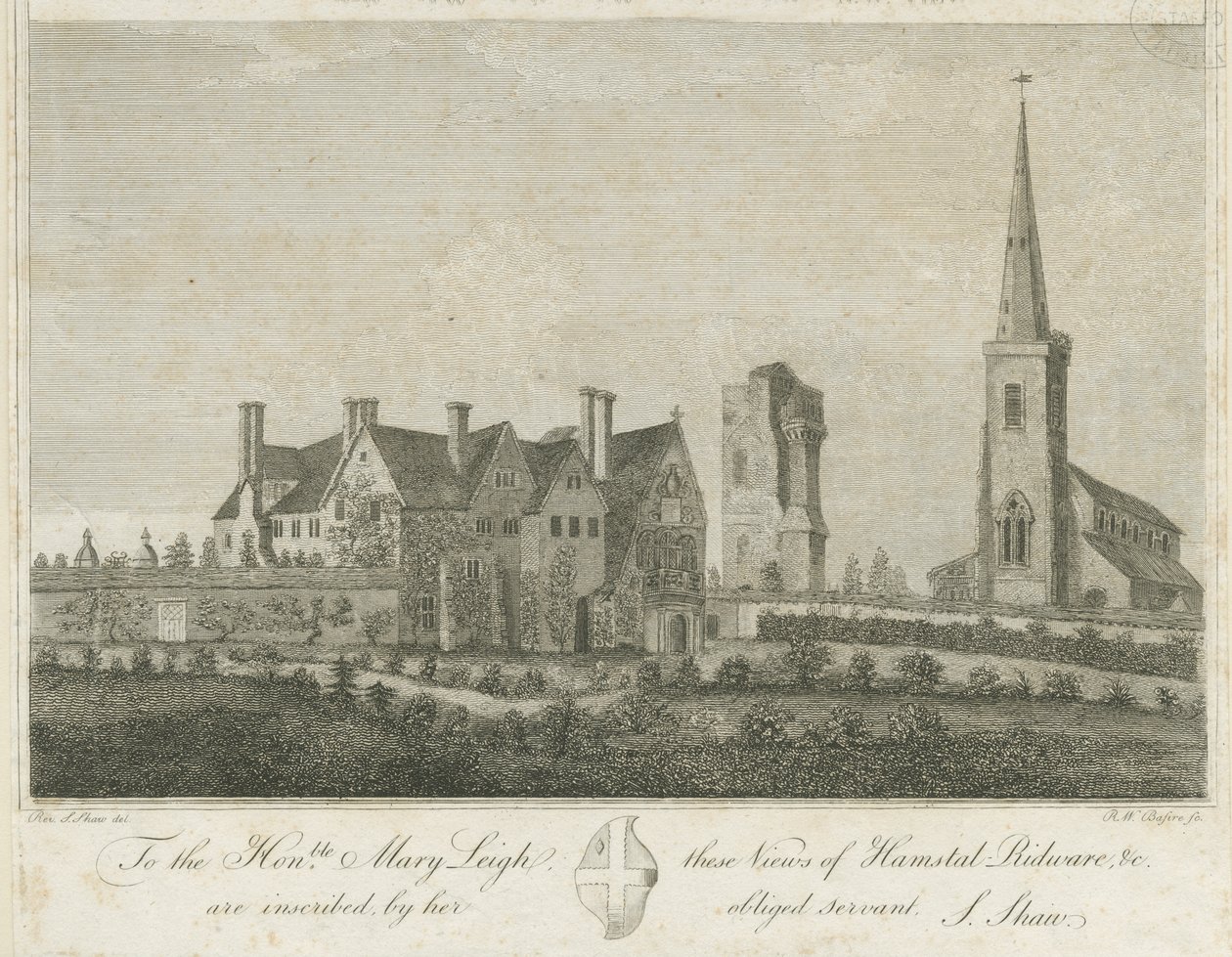 Hamstall Ridware - Kirche und Herrenhaus von Stebbing Shaw