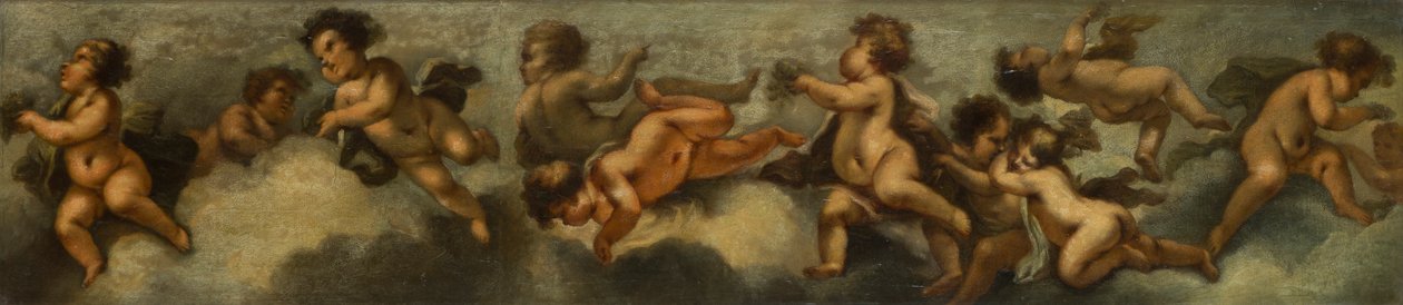 Putti beim Spielen von Stefano (after) Magnasco