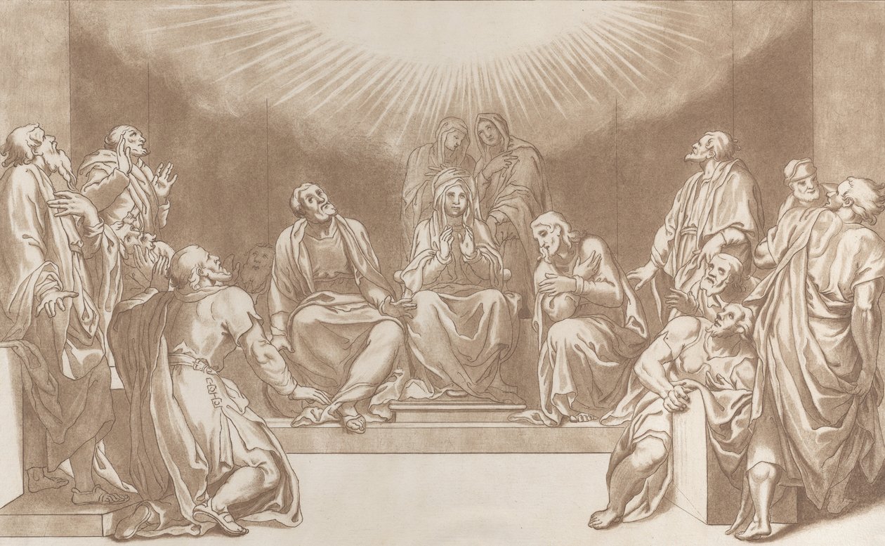 Herabkunft des Heiligen Geistes, 1760-90 von Stefano Mulinari