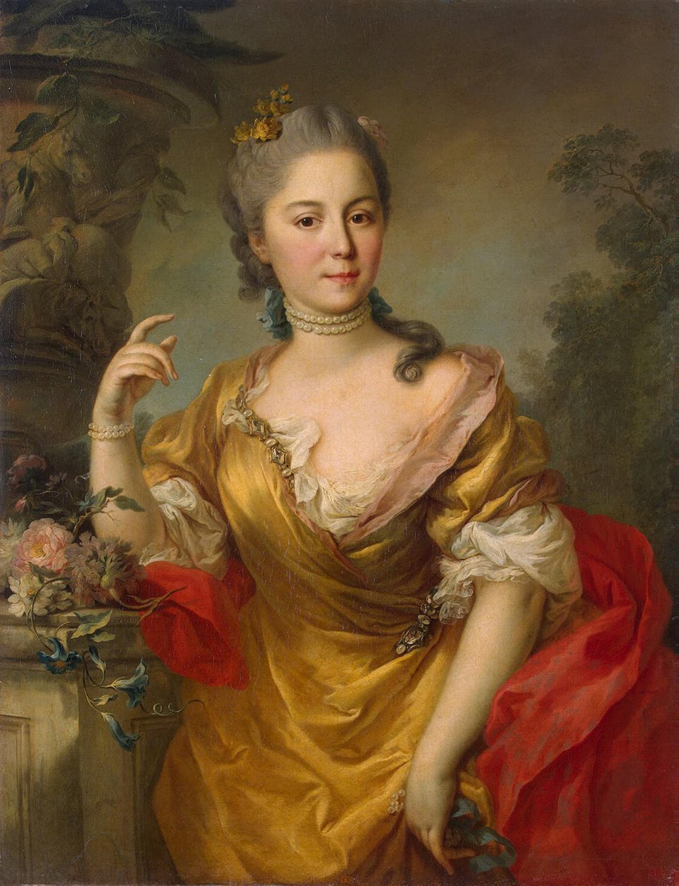 Porträt der Gräfin Anna Alexandrovna Chernyshova, 1764 von Stefano Torelli