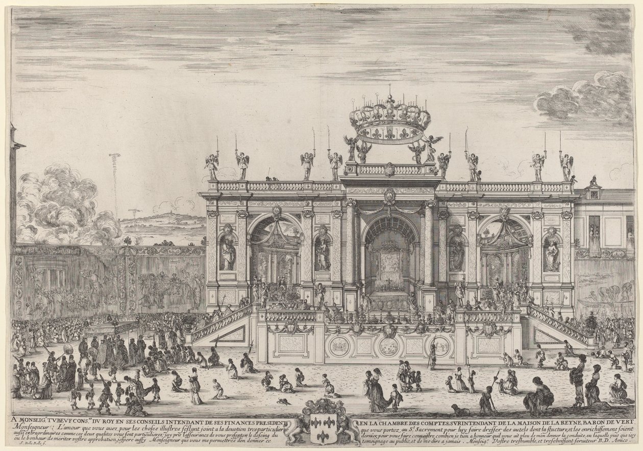 Altar für Fronleichnam, wahrscheinlich 1648 von Stefano della Bella
