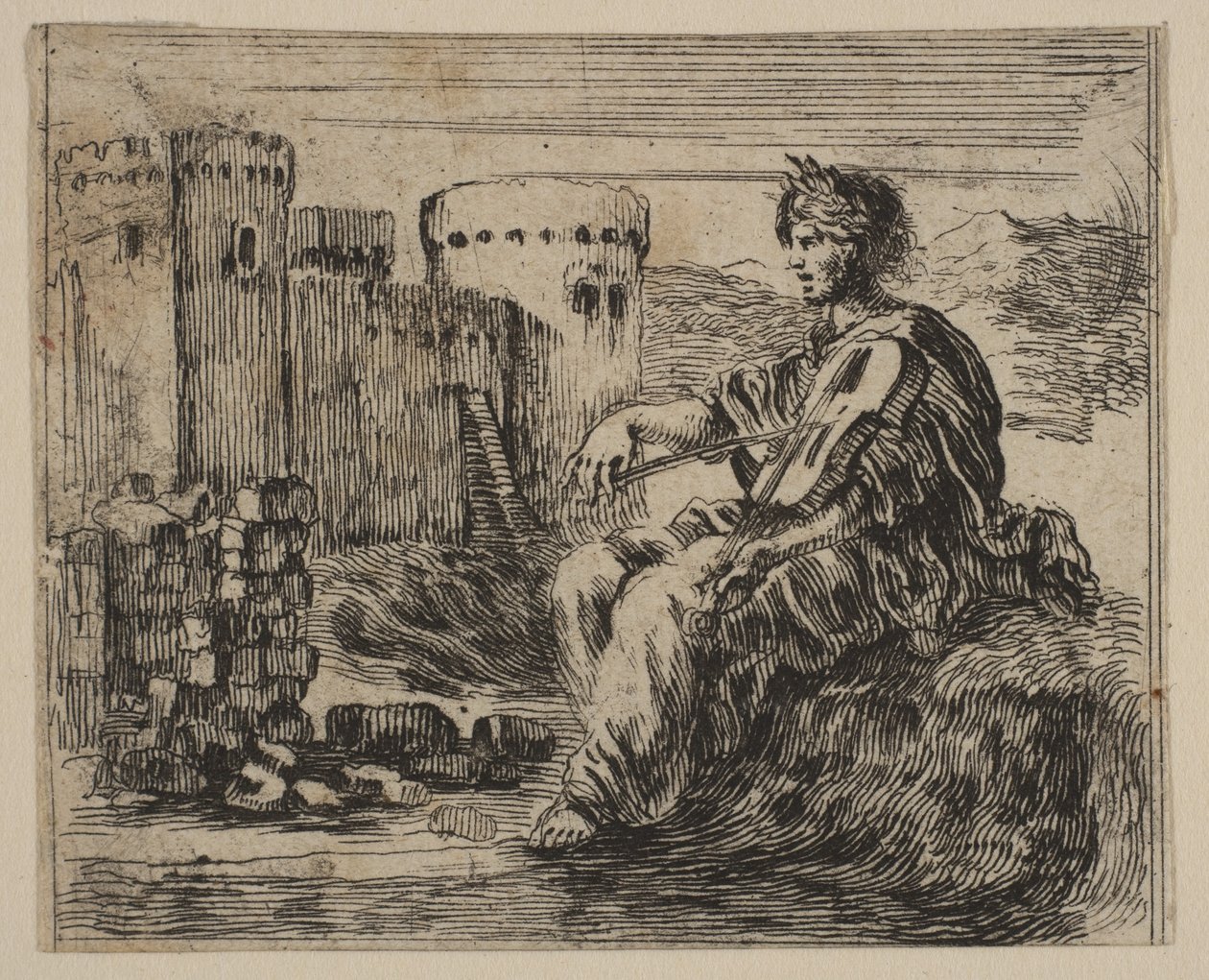 Amphion, aus Spiel der Mythologie von Stefano della Bella