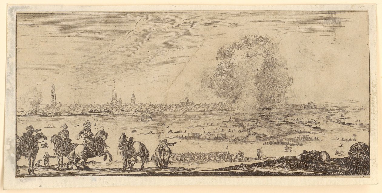 Angriff auf eine belagerte Stadt von Stefano della Bella