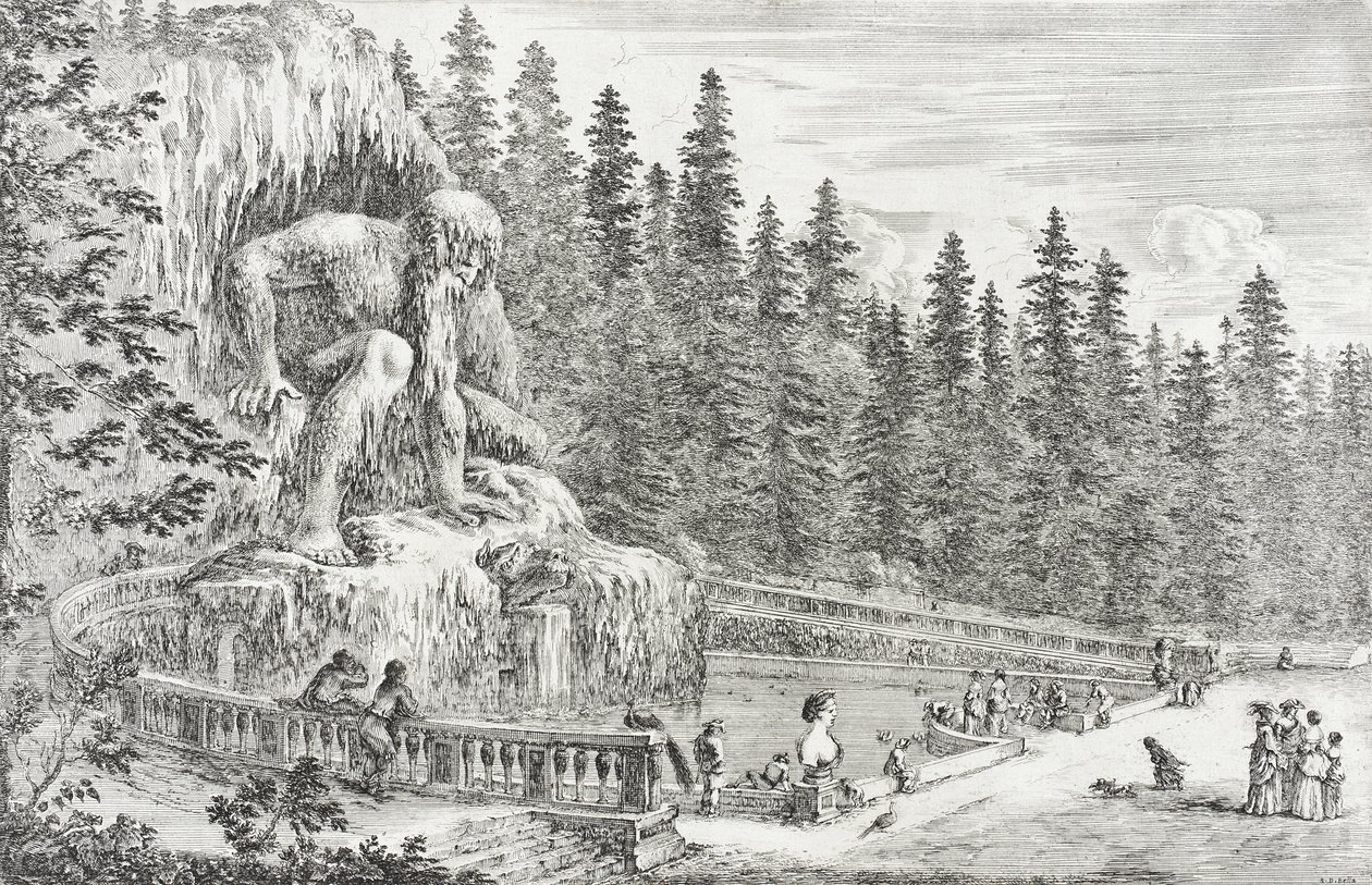 Kolossalstatue des Apennin von Stefano della Bella