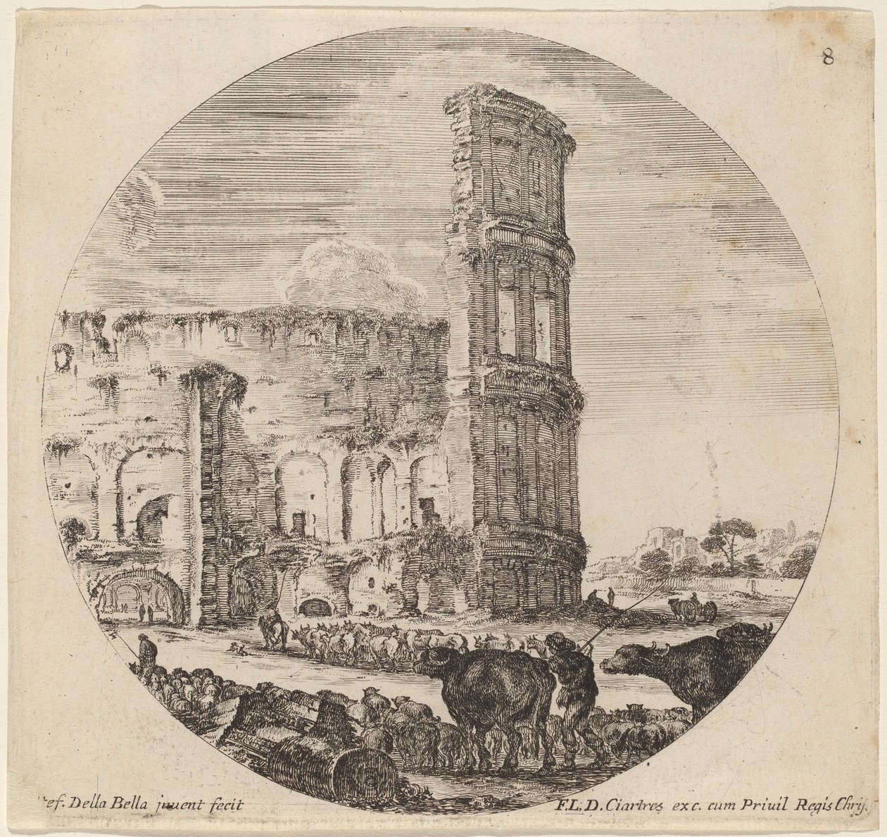 Kolosseum, 1646 von Stefano della Bella