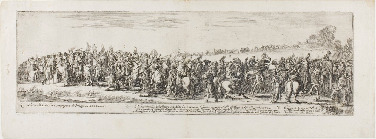 Eingang des Botschafters von Polen in Rom von Stefano della Bella