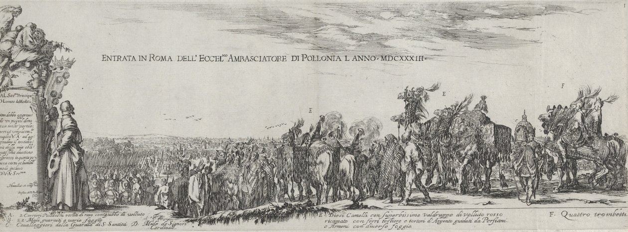 Einzug des polnischen Botschafters in Rom von Stefano della Bella
