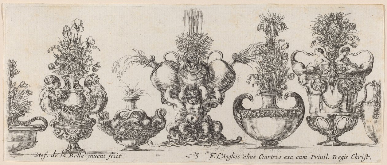Fantastische Vasen von Stefano della Bella