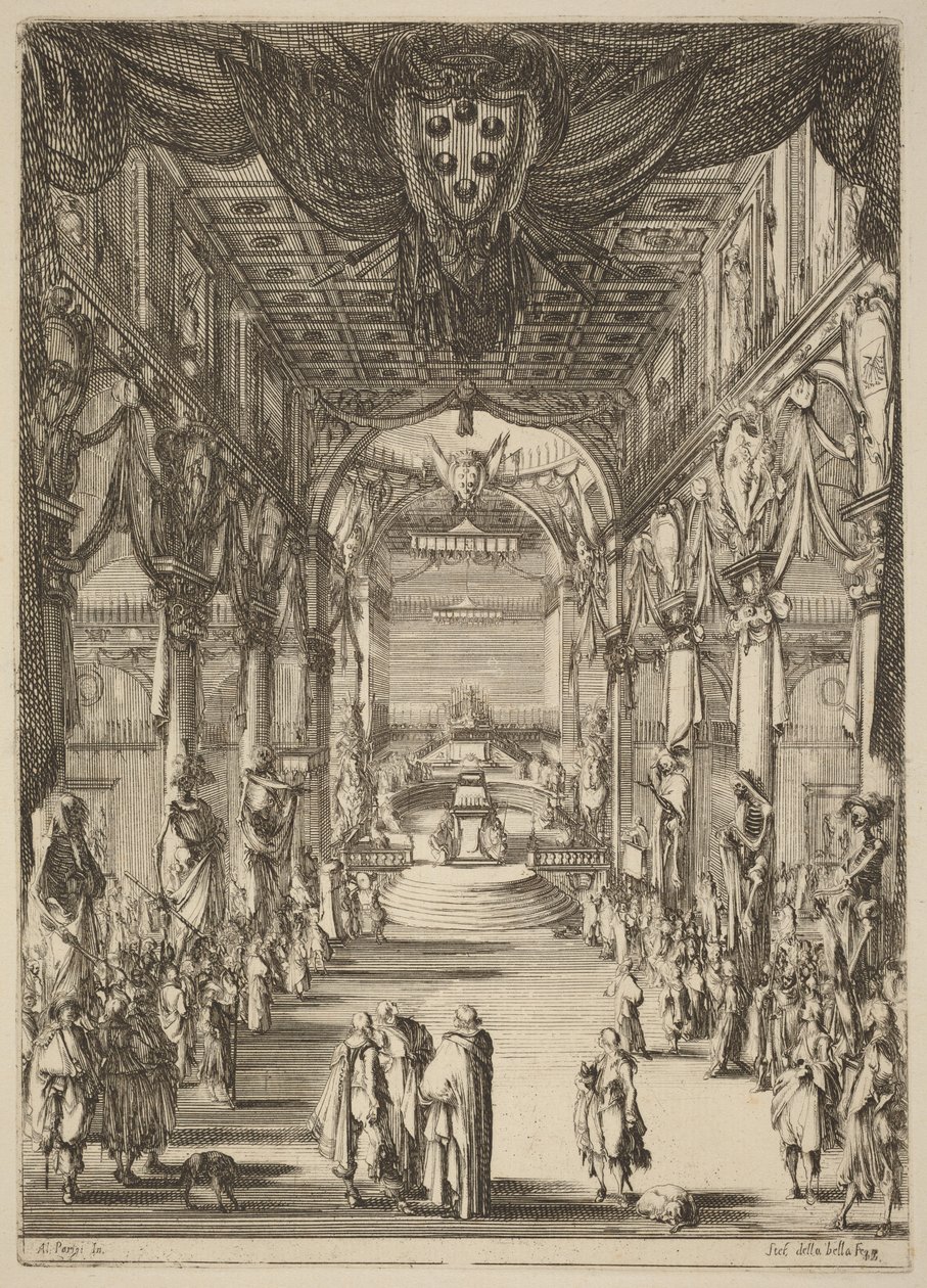 Begräbnis des Prinzen Francesco de Medici von Stefano della Bella