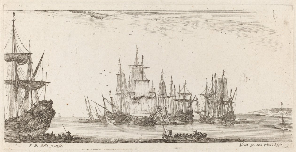 Gruppe von Schiffen von Stefano della Bella