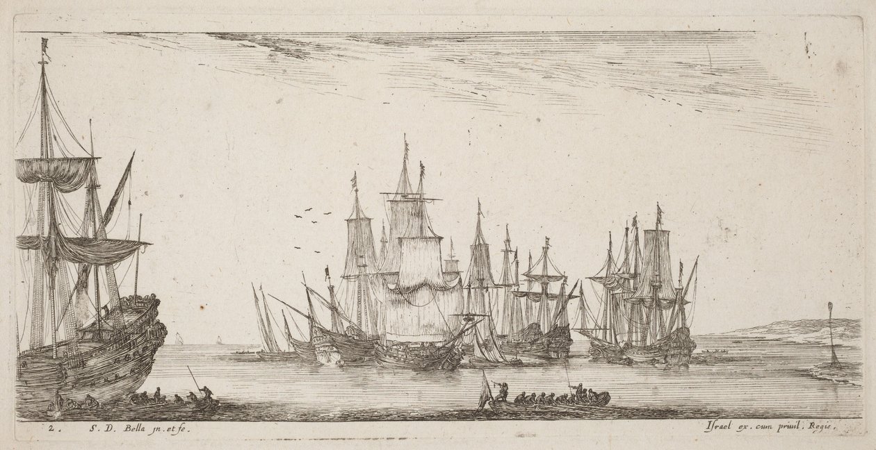 Schiffsgruppe von Stefano della Bella