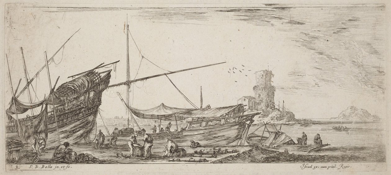 Hafenansicht von Stefano della Bella