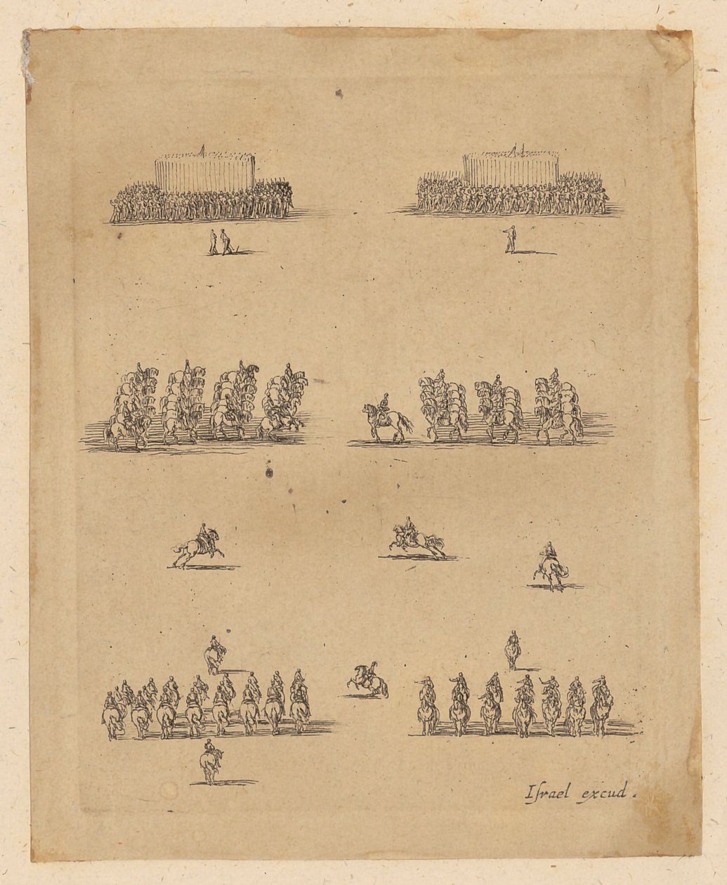 Infanterie- und Kavallerieeinheiten von Stefano della Bella