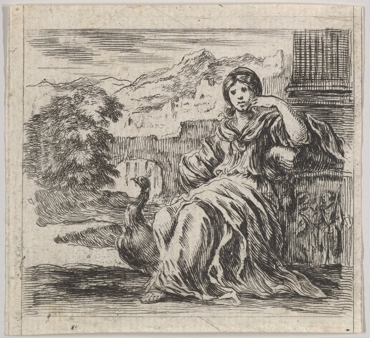 Juno, aus Spiel der Mythologie, 1644 von Stefano della Bella