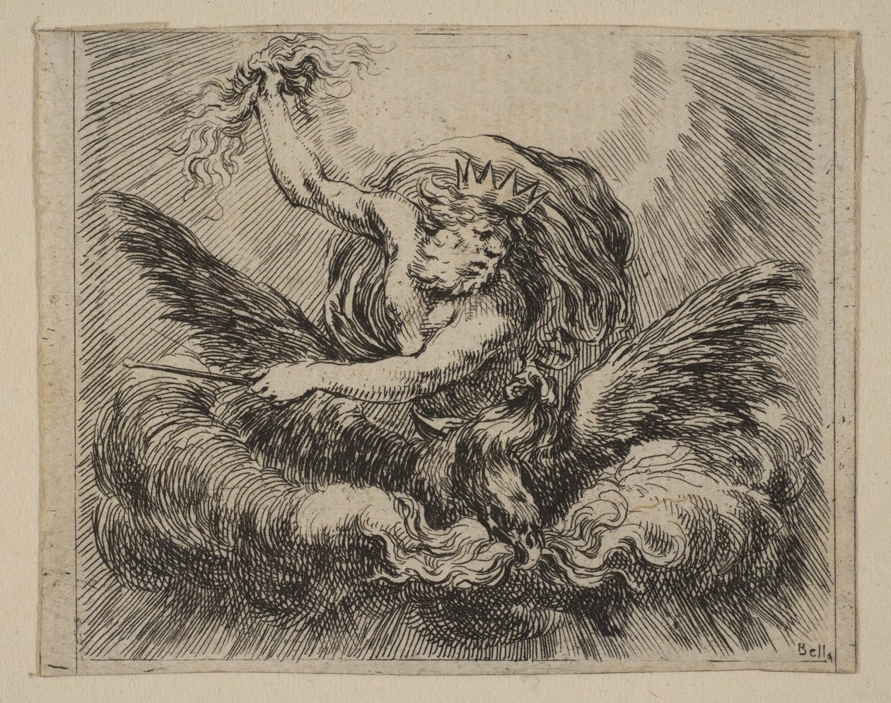 Jupiter, aus Spiel der Mythologie Jeu de la Mythologie, 1644 von Stefano della Bella