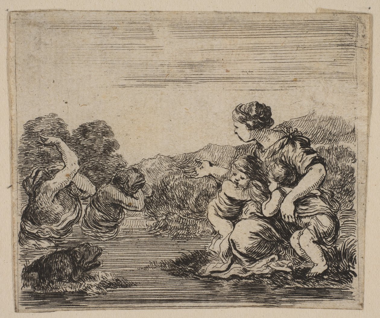 Latona, aus dem Spiel der Mythologie Jeu de la Mythologie, 1644 von Stefano della Bella
