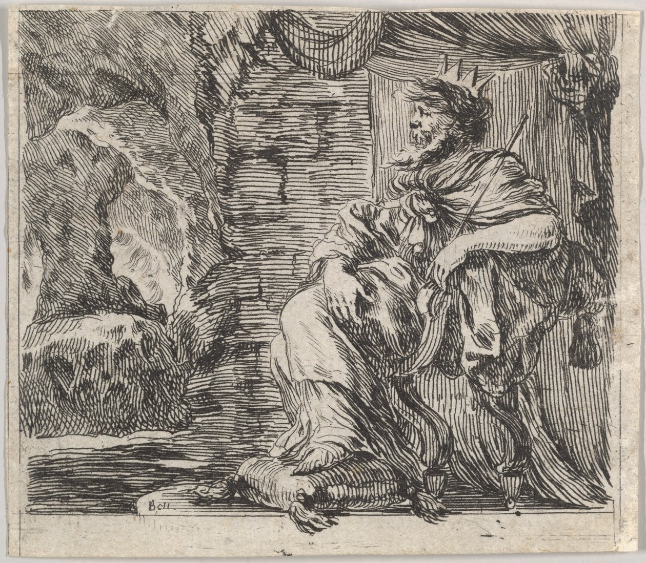 Pluto, aus dem Spiel der Mythologie, 1644 von Stefano della Bella