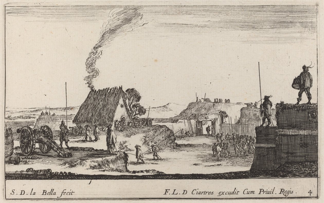 Soldat spielt Trommel, um 1641 von Stefano della Bella