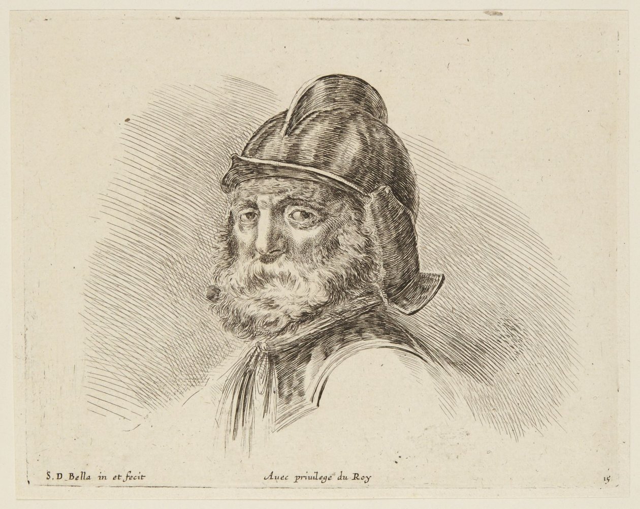 Studie (I principii del disegno, 15) von Stefano della Bella