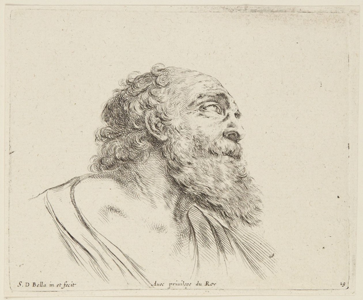 Studie (I principii del disegno, 19) von Stefano della Bella
