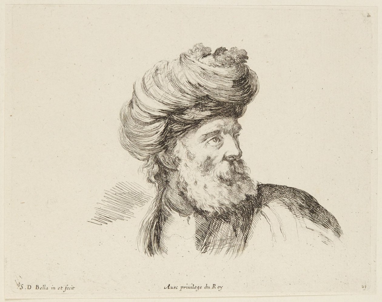 Studie (I principii del disegno, 23) von Stefano della Bella