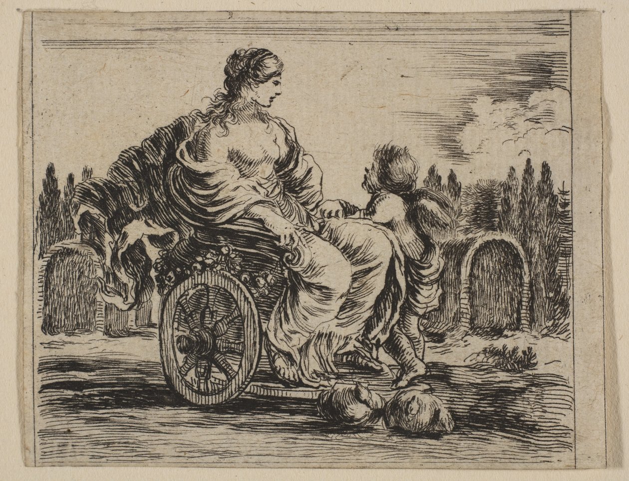 Venus, aus Spiel der Mythologie Jeu de la Mythologie, 1644 von Stefano della Bella